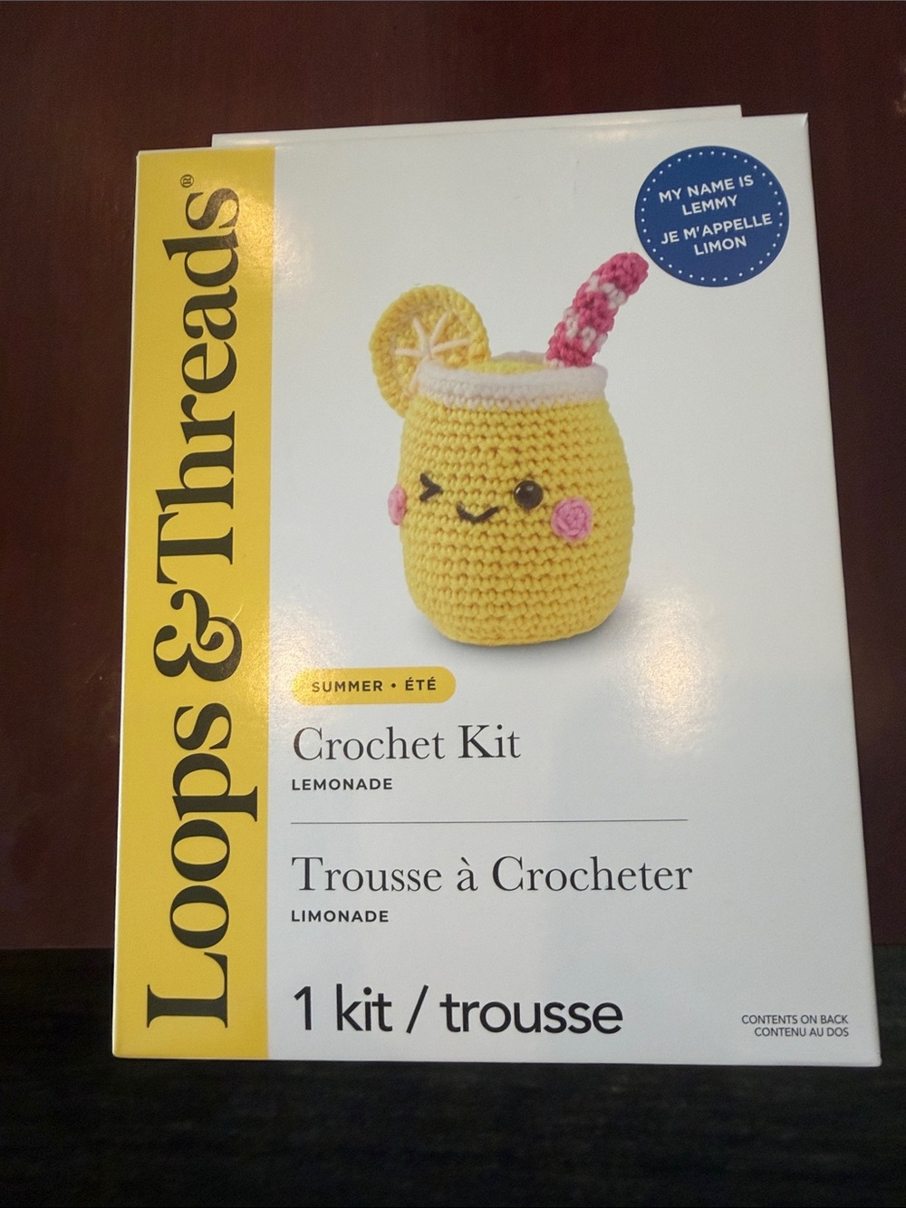 Kids Crochet Kit - Lemonade (Yellow)
